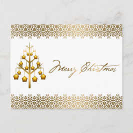 Gouden Kerstmis Feestdagenkaart