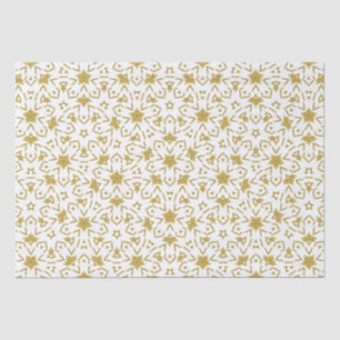 Gouden Kerstmis Luxe Patroon Sterren Glitter Tissuepapier
