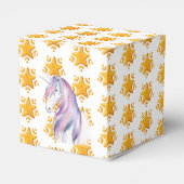 Gouden Kerstmis Sneeuw Patroon Bedankdoosjes (Achterkant)