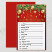 gouden kerstmis speelgoed Baby word scramble game (Voorkant / Achterkant)