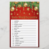 gouden kerstmis speelgoed Baby word scramble game (Voorkant)