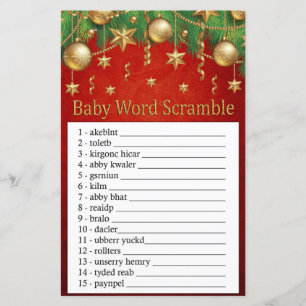 gouden kerstmis speelgoed Baby word scramble game