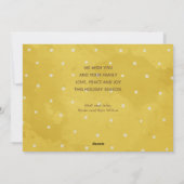 Gouden Kerstmis Vijf Foto's Kerstkaart (Achterkant)