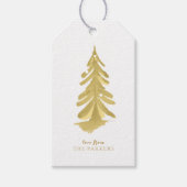 Gouden Kerstmispatroon#10 ID1009 Cadeaulabel (Voorkant)