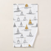 Gouden Kerstmispatroon#5 ID1009 Bad Handdoek (Handdoek)