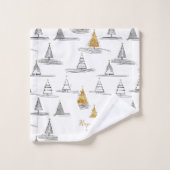 Gouden Kerstmispatroon#5 ID1009 Bad Handdoek (Wasdoekje)