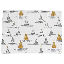 Gouden Kerstmispatroon#5 ID1009 Groot Cadeauzakje