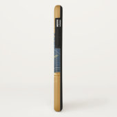 Gouden kerstmotief met blauwe achtergrond... Case-Mate iPhone case (Achterkant/links)