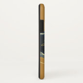Gouden kerstmotief met blauwe achtergrond... Case-Mate iPhone case (Achterkant / rechts)