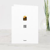 Gouden kerstmotief met groene achtergrond... feestdagen kaart (Achterkant)