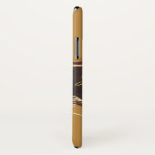 Gouden Kerstmotief met rode achtergrond... Case-Mate iPhone Case (Achterkant / rechts)