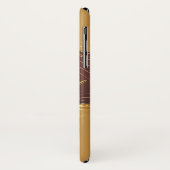 Gouden Kerstmotief met rode achtergrond... Case-Mate iPhone Case (Achterkant/links)