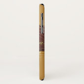 Gouden Kerstmotief met rode achtergrond Case-Mate iPhone Case (Achterkant/links)