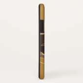 Gouden Kerstmotief met rode achtergrond... Case-Mate iPhone Case (Achterkant / rechts)