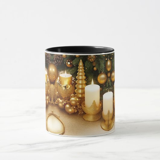 Gouden Kerstmug Mok (Midden)