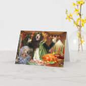 Gouden kerstpresentator kaart (Gele Bloem)