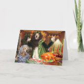 Gouden kerstpresentator kaart (Voorkant)