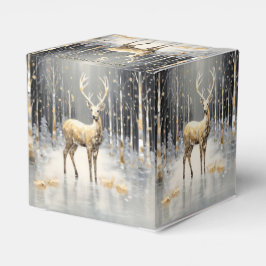 Gouden Kerstrendier Vakantie Cadeaubox Bedankdoosjes