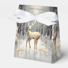 Gouden Kerstrendier Vakantie Cadeaubox Bedankdoosjes