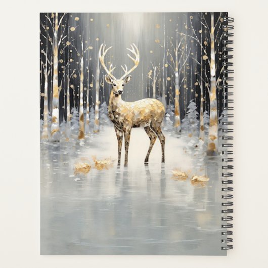 Gouden Kerstrendiervakantie Planner (Achterkant)