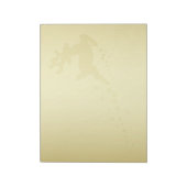 Gouden kerstrenrendiertje - Notitieblok (Linkerzijde)