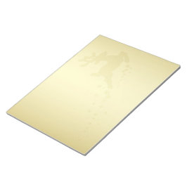 Gouden kerstrenrendiertje - Notitieblok