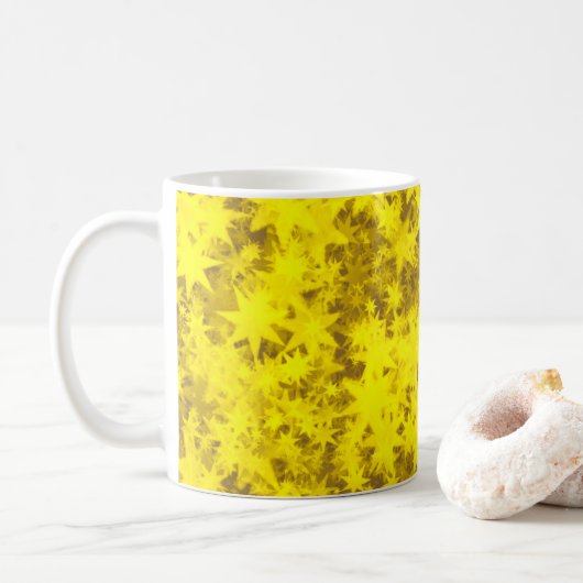 Gouden kerstschemering koffiemok (Met donut)