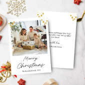 Gouden Kerstsieraden Foto Kerstkaart