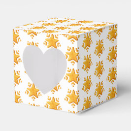 Gouden Kerstsneeuw Patroon Bedankdoosjes