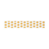Gouden Kerstsneeuw Patroon Uitnodigingen Wikkel (Vlak)