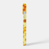 Gouden Kerstsneeuwvlokken iPhone 15 Case (Linkerkant)