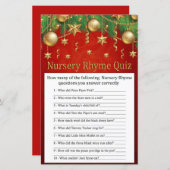 gouden kerstspeelgoed Nursery Rhyme Quiz baby show (Voorkant / Achterkant)