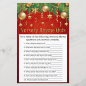 gouden kerstspeelgoed Nursery Rhyme Quiz baby show (Voorkant)