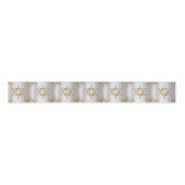 Gouden kerststerren grosgrain lint (Voorkant)