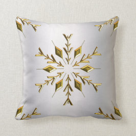 Gouden kerststerren kussen