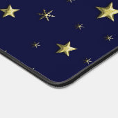 Gouden Kerststerren op Blue Sky Bureaumat (Hoek)