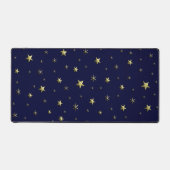 Gouden Kerststerren op Blue Sky Bureaumat (Voorkant)