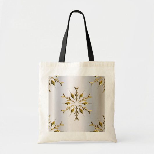 Gouden kerststerren tote bag (Voorkant)
