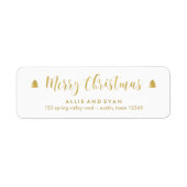 gouden kersttaarten etiket (Voorkant)