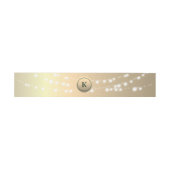 Gouden Kerstverlichting Bruiloft Uitnodigingen Wikkel (Vlak)