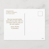 Gouden Kerstversiering Ballen Foto Feestdagenkaart (Achterkant)