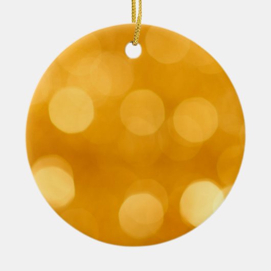 Gouden kerstversiering keramisch ornament (Voorkant)