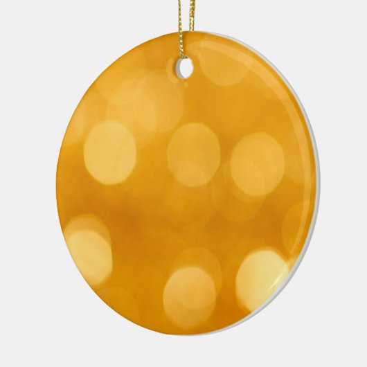 Gouden kerstversiering keramisch ornament (Links)