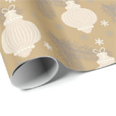  gouden kerstversiering Pine Christmas Cadeaupapier (Rol Hoek)
