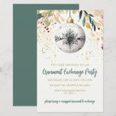 Gouden Kerstversiering Uitwisseling Kerstfeest (Voorkant / Achterkant)