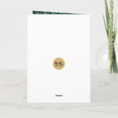 Gouden Kerstzegen Numeri 6:24-26 Groen Feestdagen Kaart (Achterkant)