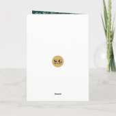 Gouden Kerstzegening Nummers 6:24-26 Foto Feestdagen Kaart (Achterkant)