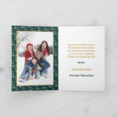 Gouden Kerstzegening Nummers 6:24-26 Foto Feestdagen Kaart (Binnen)