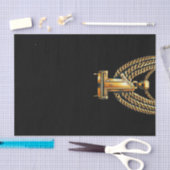 Gouden ketting 1 Drip #1 1e verjaardagsfeestje Tissuepapier (Craft)