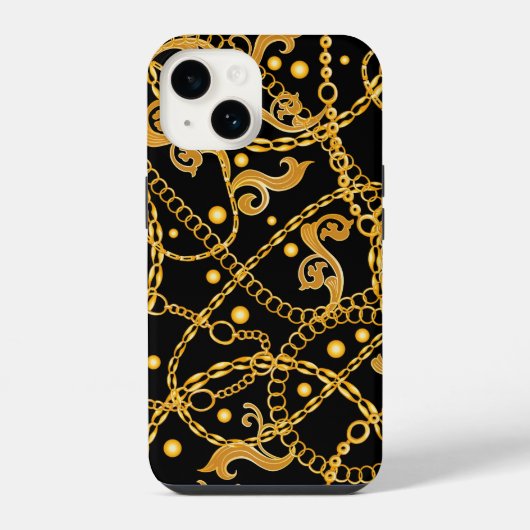 Gouden Ketting iPhone Hoesje (Achterkant)